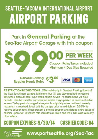 Check their website to see if they offer discounts. . Seatac parking promo code
